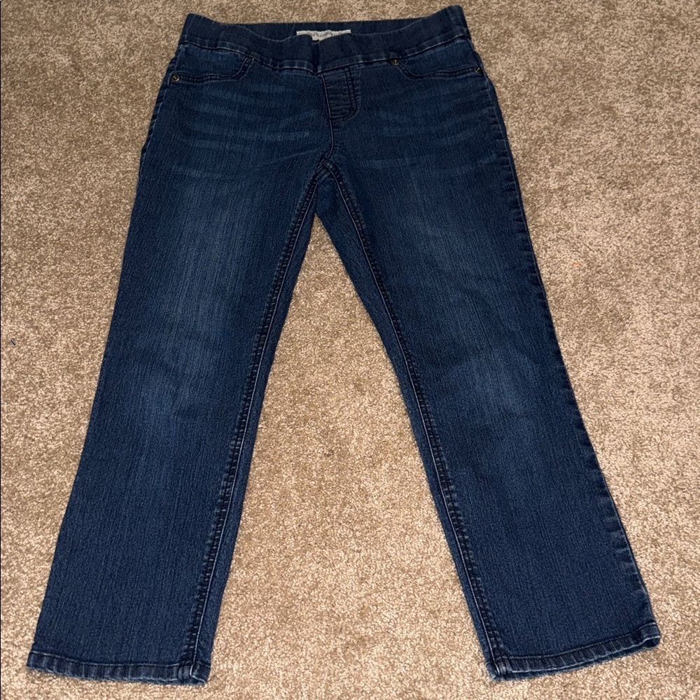 Chicos Platinum Pull On Jeans Jeggings- size 0/4 - B12